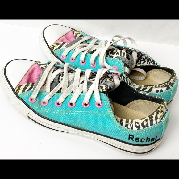 converse custom zebra